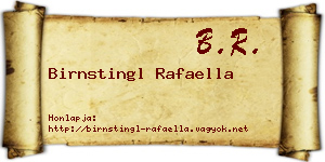 Birnstingl Rafaella névjegykártya